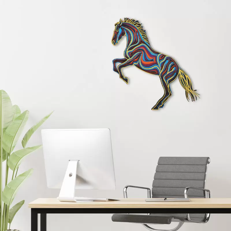 Horse 3d Hanging Wall Art