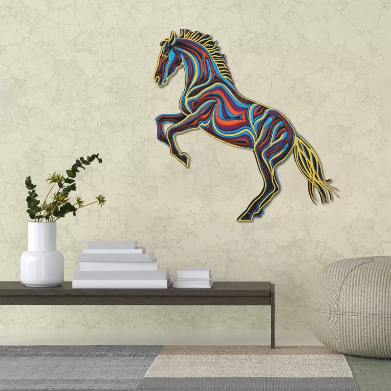 Horse 3d Mandala Wall Art