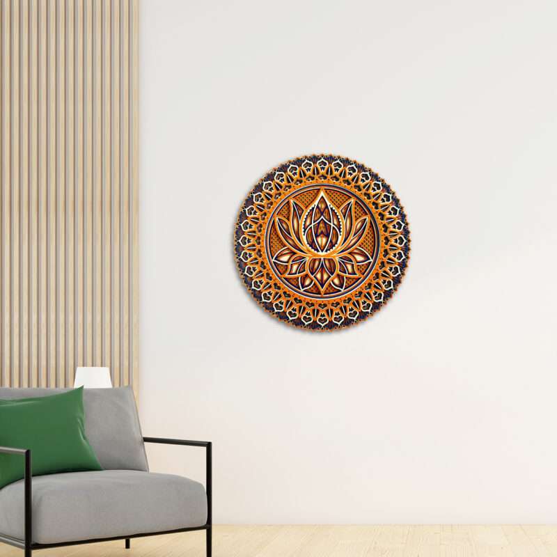 lotus mandala wall art